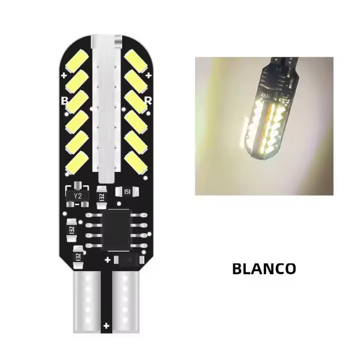 2PCS T10 W5W LED Lámparas De Señalización Universal Canbus Car Parking Lights Lámparas De Advertencia De Alineación 12V - 1