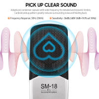 TAKSTAR SM-18 EL Micrófono Profesional De Grabación Cardioid Condenser XLR Con Soporte Antivibración Ajustable Para Voz Y Estudio - details 7