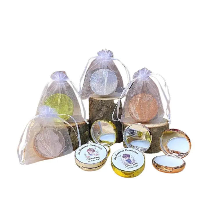 Bálsamo de labios personalizado con espejo aroma a vainilla 20/25 unidades detalles de invitados de Boda comunion Bautizo regalos originales para invitadas de comuniones - 1