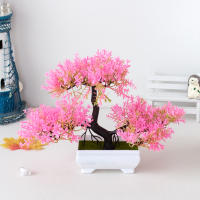 Arbusto Artificial De Bonsái Pequeño Con Flores Ornamento De Maceta Planta Falsa Para Decoración De Habitaciones Hoteles Y Salones Jardín - details 6