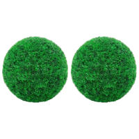 vidaXL Bolas de Boj Artificial Adorno Floral Planta Jardinera Maceta Dimensiones 12 cm (4 unidades),  22 cm (2 unidades),  27 cm (2 unidades) y mas - details 3