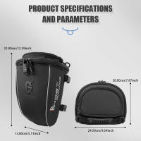 Bolsa De Motocicleta Para Asiento Trasero Impermeable Con Funda De Lluvia Y Diseño De Fibra De Carbono Bolsa De Almacenamiento Rígida Para Viaje Y Casco De Motocicleta - details 17