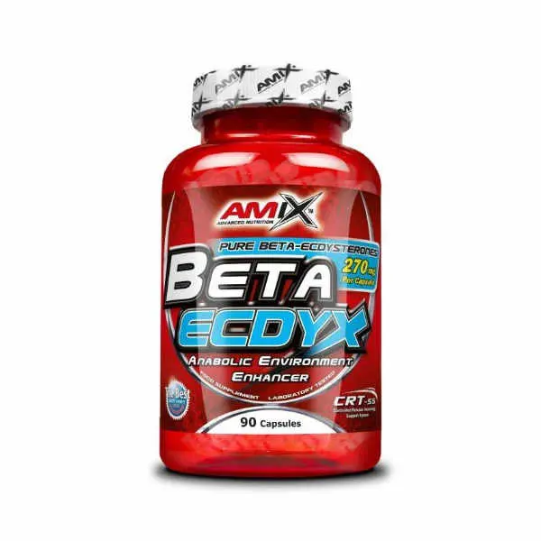 AMIX - Beta Ecdyx - 90 caps. - Potenciador natural del rendimiento atlético - 90 cápsulas de Beta Ecdysterone - Mejora la fuerza y la resistencia. - 1