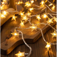 Luces De Navidad En Forma De Estrella LED USB/Batería Para Fiesta Boda Adorno De Árbol De Navidad Exterior Decoración De Garland - details 0