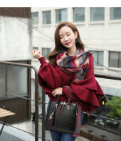 Bolso De Hombro De Cuero PU De Moda Con Decoración De Borla Para Mujeres Bolso De Trabajo Doble Asa Para Oficina Y Negocios - details 12