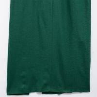 Vestido Midi De Manga Sin Mangas Para Mujer Estilo Casual Slim Con Diseño De Rotura Y Cintura Ajustada PB&ZA2024 Fashion Summmer - details 9