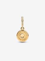 Pandora - Charm colgante de pastel de feliz cumpleaños - Baño de oro de 14k - details 0