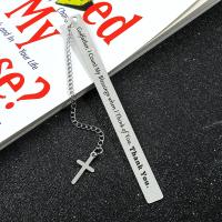 Marcapáginas De Acero Inoxidable En Forma De Cruz Para Leer Alta Calidad Regalo Para Hombres Y Mujeres Herramienta De Estación Para Creyentes - details 0