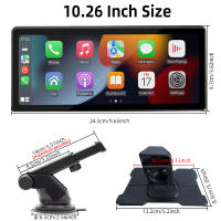 Reproductor MP5 Portátil HIPPBQCC 10.26" Con Pantalla Táctil BT Carplay Para Coche Compatible Con Apple Y Android Radio In-Dash - details 13