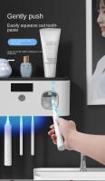 Set De Organizador Para Baño Con Soporte De Dientes Eléctricos Y Desinfección UV Secado Montaje En Pared Incluye Pasta De Dientes - details 9