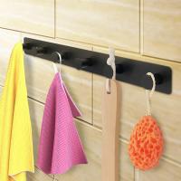 Ganchos para Puerta, Ganchos Negros para Abrigos, se atornillan y se Pegan, colgadores autoadhesivos para Puerta de dormitorio, Ganchos para toallas, sombreros y ropa en el baño. - details 3