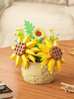 Bloque De Construcción Micro De Rosa Eterna Juguete Asamblea Para Niños Regalo Ornamento De Flor En Maceta Bloque De Plástico ABS Sin Batería Origen China - details 10