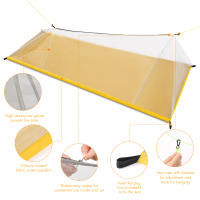 Carpa Ligera De Camping Exterior Red De Mosquitos Repelente De Insectos Y Pulgas Para Viajes Y Pícnics Doble Personas - details 5