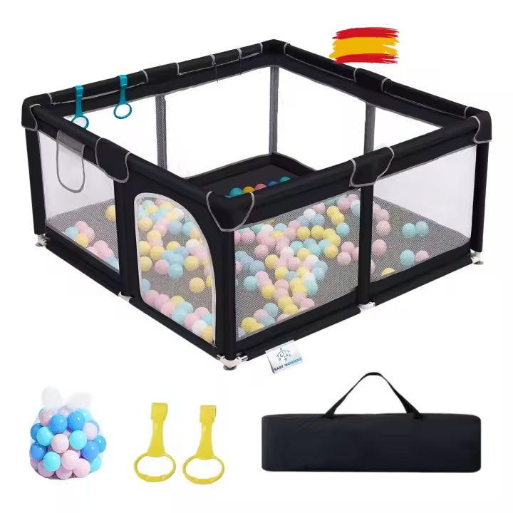 Baby Wonders® Parque Infantil Bebe, Recinto Vallado Bebe, Corral Bebe, Parque De Juegos Bebe, Corralito Bebe Plegable, Parque Infantil Bebe Acolchado, Corral Portátil Para Bebes, Parque Bebe Cercado, Parque Infantil Bebe Plegable, Parque Infantil Moderno, - 1