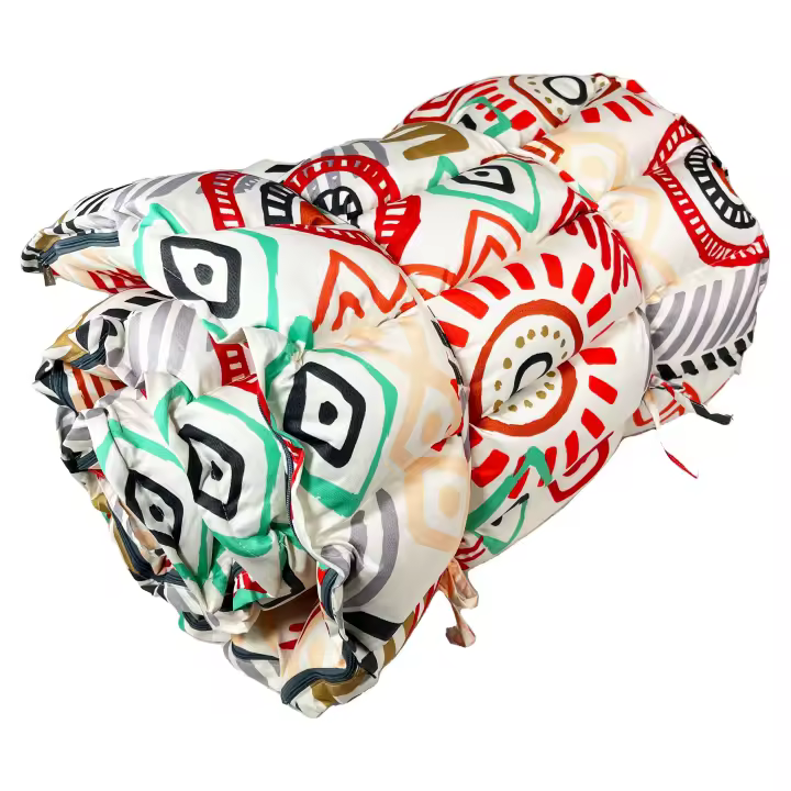 Meishida Cojín Tumbona con Estampado Creativo con Cómodo Reposacabeza, Colchoneta para Tumbona Fácilmente Enrollable, tamaño 180x50x7cm - 1