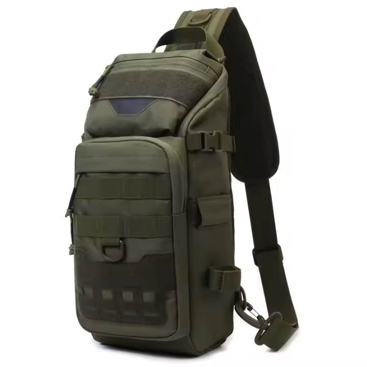 Bolsa De Pecho Para Pesca Táctica De Hombro Deportiva Para Exteriores Bolsa De Camello Para Senderismo Escalada Ciclismo EDC Camping Unisex Tamaño M - 1