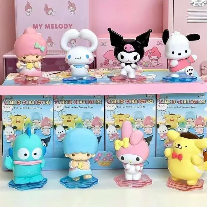 Caja Sorpresa Blind Con 8 Piezas De Miniso Y Sanrio Accesorios De Escritorio Kulomi Bolsa De Mano Pequeña Compañeros Regalo Para Enthusiasts - 1