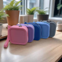 Bolso Cuadrado De Silicona Organizador Monedero Impermeable Con Cierre De Cremallera Bolso Para Cosméticos Y Auriculares Para Estudiantes Unisex - details 0