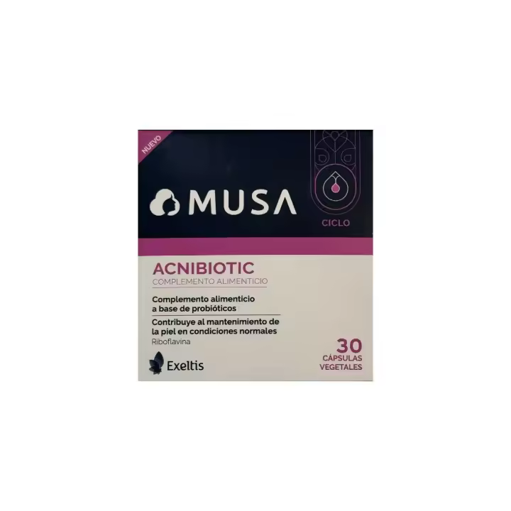 MUSA ACNIBIOTIC 30 CAPSULAS VEGETALES - 1