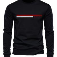 Camiseta De Algodón Puro 100% Para Hombre Estampado De PARIS Cuello Redondo Manga Larga Cómoda Y Casual Para El Verano - details 8