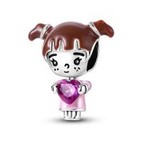 Encantos De Lurpa Con Forma De Pollo Y Corazón Pendientes De Plata Para Manualidades Joyería Original Para Mujeres DIY - details 35