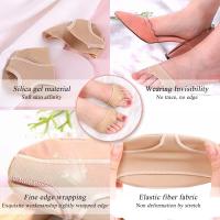 Fundas amortiguadoras para callos, juanetes, Alivio del dolor de pies por fricción, fundas para el antepié de panal para Mujer, plantas de gel con amortiguación para Corver, hacer senderismo y Bailar. - details 1