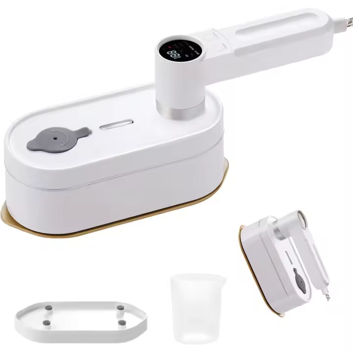 Plancha de vapor portátil 4 en 1 de 1200 W, ideal para ropa, cortinas y ropa de cama. Calentamiento rápido en 15 segundos. - 1