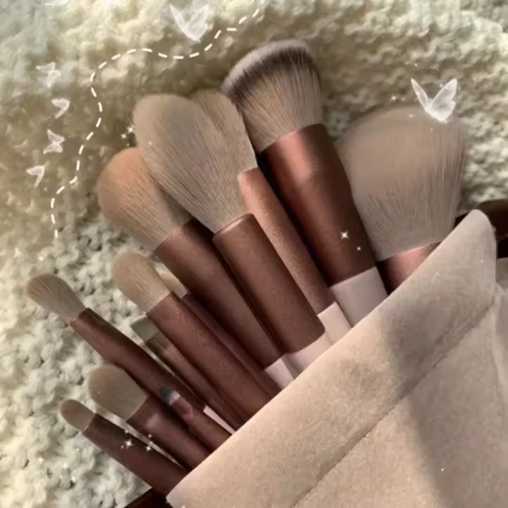 Juego De Pinceles Profesionales Para Maquillaje 3/13/22pcs Herramientas Para Sombras De Ojos Línea De Base Y Cosméticos Kit De Pinceles De Maquillaje Para Hogar Y Viaje - 1