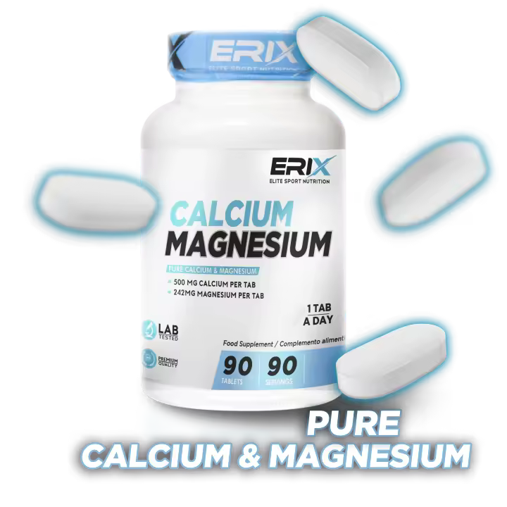ERIX NUTRICION  CALCIO + MAGNESIO 90 CAPS   Dos minerales indispensables para mantener el bienestar de los huesos y articulaciones - 1