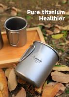 Tiartisan Taza De Camping De Titanio Puro Con Manija Plegable Ultraligera Portátil Para Senderismo Y Acampar Vaso De Agua Deportiva - details 3