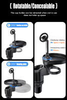 Soporte De Teléfono Magnético Para Coche 4 En 1 Con Portacopos Y Ajustable En 360 Grados Base Accesorio Interior De Auto Con Bandeja De Mesa - details 9
