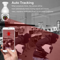Cámara IP Inteligente Yoosee Bombilla WIFI 1080P Seguridad Protección Interior Lámpara Sin Cable Vigilancia De Video CCTV Para Hogar Tienda - details 8