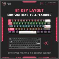 Teclado Mecánico De Juego ONIKUMA G55 61 Teclas Layout RGB Personalizable Con Cable Iluminación LED Colorida Para Computadora Portátil Y PC - details 3