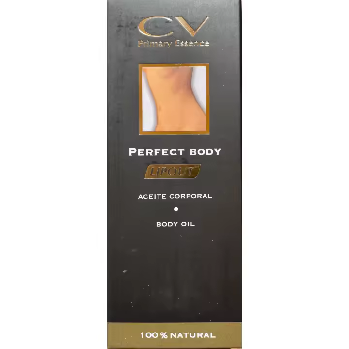 Aceite Perfect Body Lipout de 150ml de CV Cosmetica Vital. Es una solución natural y eficaz para quienes buscan eliminar grasa localizada, definir su silueta y mejorar la apariencia de su piel. - 1
