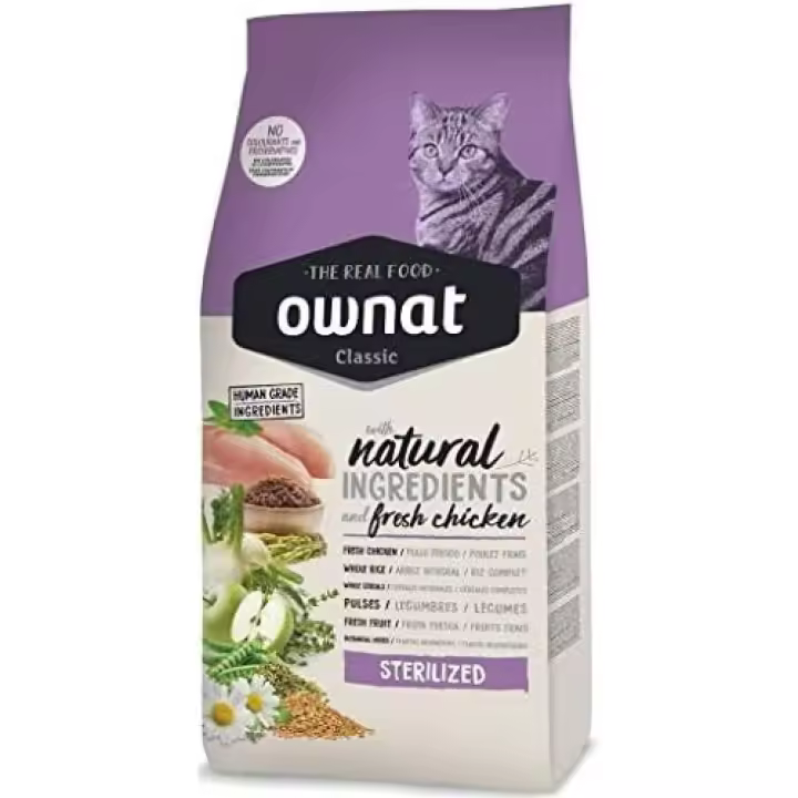 Ownat Cat Classic STERILIZED 15 Kg - Pienso para Gatos Esterilizados - 1