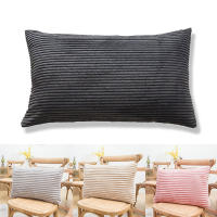 Funda De Cojín Rectangular De Flanela Corduroy Para Sofá Y Silla Estilo Solido Y Rayado Tamaño 30x50cm Cubierta De Almohada - details 22