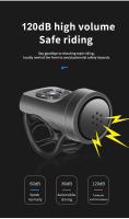 Campana De Bicicleta ESLNF Recargable Alarme Eléctrico Antirrobo Fuerte Sonido Accesorios Para Ciclismo En Carretera - details 2