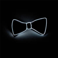 Lazo De Noche Luminosa Para Hombres Con LED Y Cable Eléctrico Brillante Para Fiesta Halloween Navidad Decoración De Barra Club Escenario Prop Ropa - details 5
