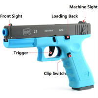 Pistola De Juguete Csnoobs G17 Con Visión Láser Y Disparo Continuo Para Niños Y Adultos Regalo De Cumpleaños Airesoft Plástico Sin Batería - details 4