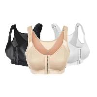 Women Post Surgery Front Fastening Sports Bra With Wide Back Support - details 3