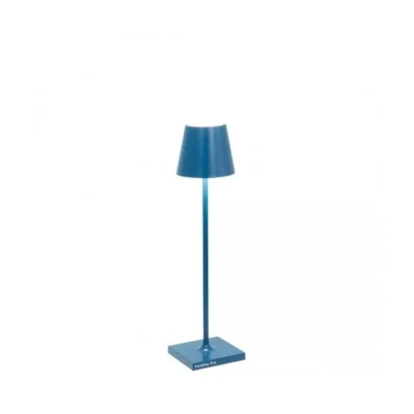 Azafrán Poldina Pro Micro Azul Capri-Lámpara de Mesa Led H27.5cm - 1
