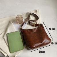 Bolso De Hombro Para Mujer Gran Capacidad Estilo Casual Para Trabajo Y Escuela Color Sólido Cierre De Cremallera Material PU - details 21