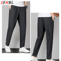 Pantalones Casuales Para Hombre Verano Transpirables Ligeros Para Gimnasio Fitness Running Senderismo Camping Deportes Talla Media Estilo Recto Color Negro Gris Oscuro - details 10