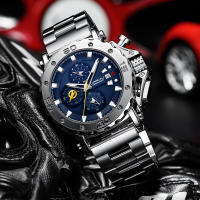 Reloj De Pulsera De Lujo Para Hombres CRRJU Grande Dial En Acero Inoxidable Impermeable Cronógrafo Con Fecha Relogio Masculino - details 13