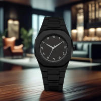 Reloj De Cuarzo De Lujo AAA Para Hombres Estilo Clásico Anime Línea Negra Blanca De Alta Calidad Resistente Al Agua Y Al Choque Reloj De Moda Para Hombres - details 3