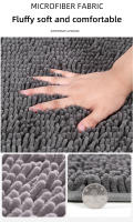Alfombra De Baño Antideslizante Con Suelo De PVC Pelo Largo Y Grueso Alfombrilla De Baño Tejida Secado Rápido Duradero 0.79 Pulgadas - details 6