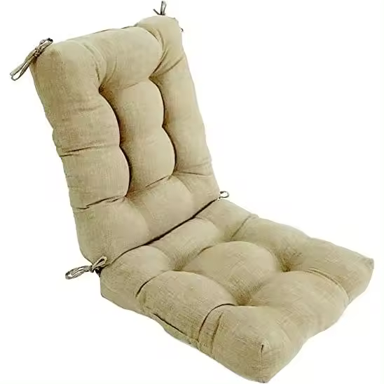 Cojines de Silla Reino Mansidi 90x45x10cm - Pack de 1/2/4/6 - Color Beige - 1
