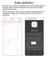 Sensor De Temperatura Y Humedad WiFi Ewelink Para Seguridad Y Automatización Doméstica Compatible Con Alexa Y Google Monitoreo Interior Blanco - details 4