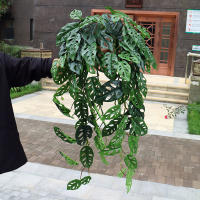 76cm Planta Artificial De Monstera Larga Hojas Verdes De Iva Colgante Para Decoración De Habitaciones Y Jardines Material Plástico - details 0