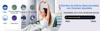 Despertador Digital LED Timits con Doble Alarma y 8 Tonos - Reloj Despertador con Volumen y Brillo Ajustables - Reloj Digital Sobremesa con Snooze - Alimentación por Cable USB (Nero) - details 1